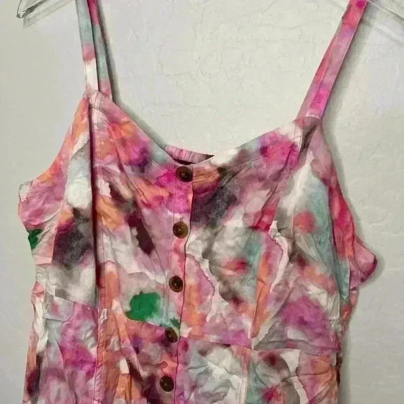 Torrid Multi Color Water Color Babydoll Tank 1 1X 14/16 - Picture 3 of 6